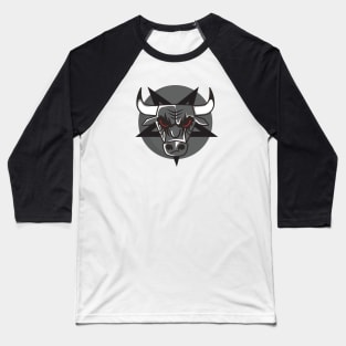 Metal Bull Head Baseball T-Shirt